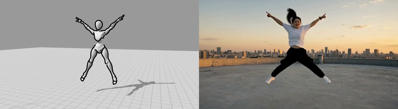白模在楼顶跳了支舞